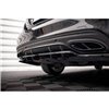 Maxton - Arriere Lame (avec une barre verticale) Mercedes-Benz C AMG-Line W205 Facelift Noir Brillant