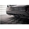 Maxton - Arriere Lame (avec une barre verticale) Mercedes-Benz C AMG-Line W205 Facelift Noir Brillant