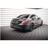 Maxton - Arriere Lame (avec une barre verticale) Mercedes-Benz C AMG-Line W205 Facelift Noir Brillant