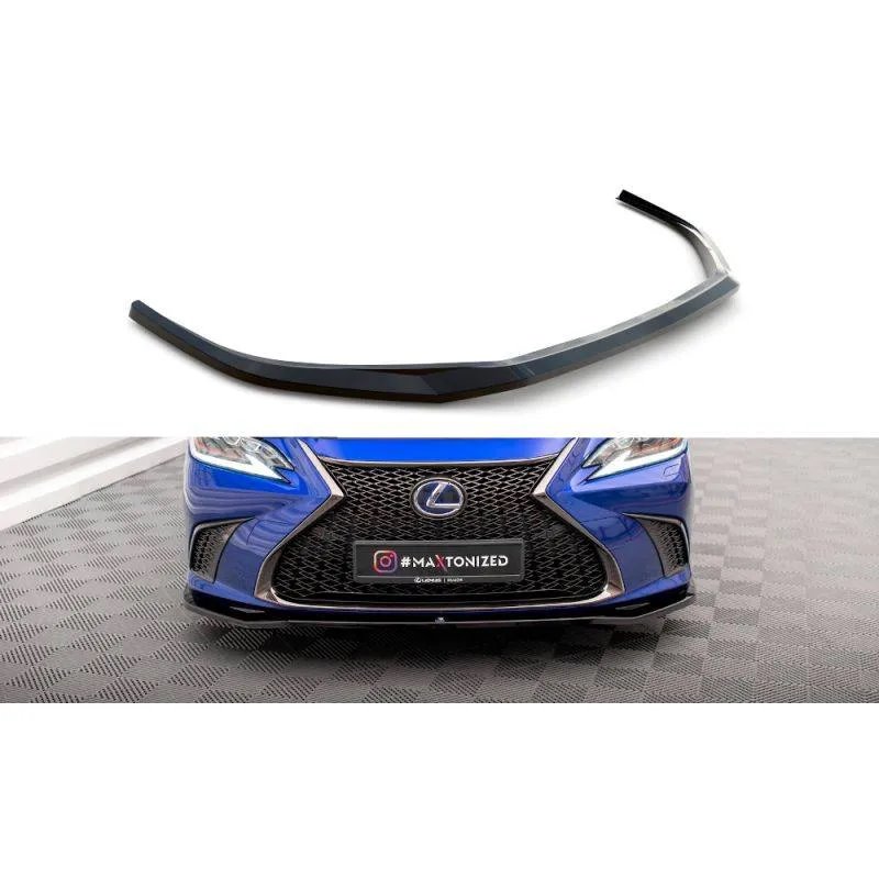 Maxton - Lame Du Pare-Chocs Avant V.1 Lexus ES F Sport Mk7 Noir Brillant