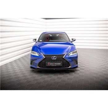 Maxton - Lame Du Pare-Chocs Avant V.1 Lexus ES F Sport Mk7 Noir Brillant