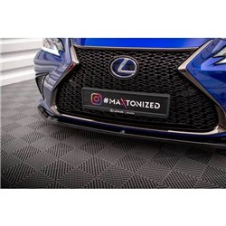 Maxton - Lame Du Pare-Chocs Avant V.1 Lexus ES F Sport Mk7 Noir Brillant