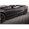Maxton - Rajouts Des Bas De Caisse Mercedes-Benz C43 / C AMG-Line Sedan / Estate W205 / S205 Facelift Noir Brillant