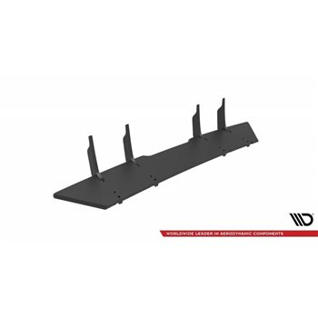 Maxton - Street Pro Central Diffuseur Arriere Mercedes-AMG C 43 Sedan W205 Facelift Noir-Rouge