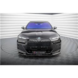 Maxton - Lame Du Pare-Chocs Avant V.1 BMW 7 M-Pack / M760e / i7 M-Pack G70 Noir Brillant