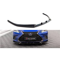 Maxton - Lame Du Pare-Chocs Avant V.2 Lexus ES F Sport Mk7 Noir Brillant