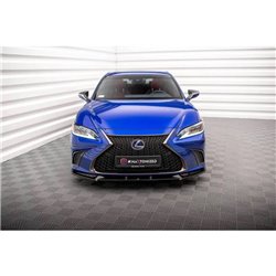 Maxton - Lame Du Pare-Chocs Avant V.2 Lexus ES F Sport Mk7 Noir Brillant