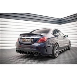 Maxton - Street Pro Central Diffuseur Arriere Mercedes-AMG C 43 Sedan W205 Facelift Rouge
