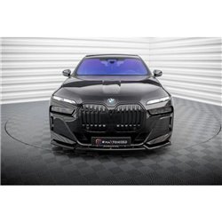 Maxton - Lame Du Pare-Chocs Avant V.2 BMW 7 M-Pack / M760e / i7 M-Pack G70 Noir Brillant