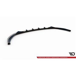 Maxton - Lame Du Pare-Chocs Avant V.2 Mercedes-Benz C AMG Line Sedan / Coupe / Estate W205 / C205 / S205 Facelift Noir Brillant