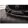 Maxton - Lame Du Pare-Chocs Avant V.1 Mercedes-Benz C AMG Line Sedan / Coupe / Estate W205 / C205 / S205 Facelift Noir Brillant