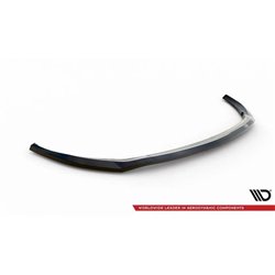 Maxton - Lame Du Pare-Chocs Avant V.1 Mercedes-Benz C AMG Line Sedan / Coupe / Estate W205 / C205 / S205 Facelift Noir Brillant
