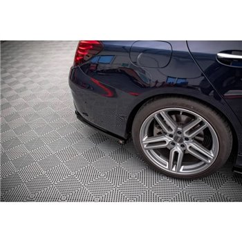 Maxton - Lames De Pare-Chocs Arrière Latérales Mercedes-AMG C 43 Sedan W205 Facelift Noir Brillant