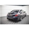 Maxton - Lames De Pare-Chocs Arrière Latérales Mercedes-AMG C 43 Sedan W205 Facelift Noir Brillant