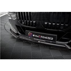 Maxton - Lame Du Pare-Chocs Avant V.3 BMW 7 M-Pack / M760e / i7 M-Pack G70 Noir Brillant