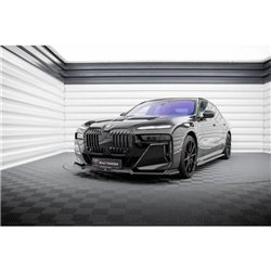 Maxton - Lame Du Pare-Chocs Avant V.3 BMW 7 M-Pack / M760e / i7 M-Pack G70 Noir Brillant