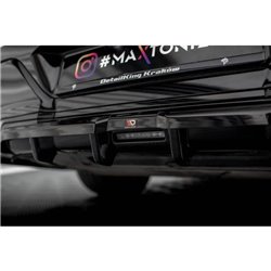 Maxton - Arriere Lame (avec une barre verticale) BMW 7 M-Pack G70 Noir Brillant