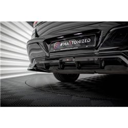 Maxton - Arriere Lame (avec une barre verticale) BMW 7 M-Pack G70 Noir Brillant