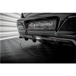 Maxton - Arriere Lame (avec une barre verticale) BMW 7 M-Pack G70 Noir Brillant