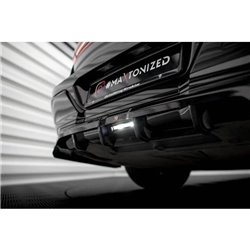 Maxton - Arriere Lame (avec une barre verticale) BMW 7 M-Pack G70 Noir Brillant