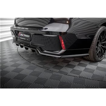 Maxton - Arriere Lame (avec une barre verticale) BMW 7 M-Pack G70 Noir Brillant