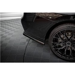 Maxton - Arriere Lame (avec une barre verticale) BMW 7 M-Pack G70 Noir Brillant