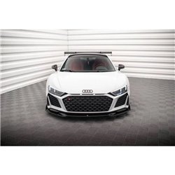 Maxton - Lame Du Pare-Chocs Avant V.3 + Ailerons Audi R8 Mk2 Facelift Noir Brillant