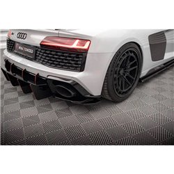 Maxton - Lames De Pare-Chocs Arrière Latérales Audi R8 Mk2 Facelift Noir Brillant