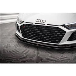 Maxton - Lame Du Pare-Chocs Avant V.2 Audi R8 Mk2 Facelift Noir Brillant