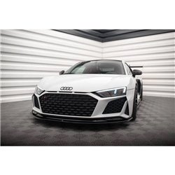 Maxton - Lame Du Pare-Chocs Avant V.2 Audi R8 Mk2 Facelift Noir Brillant