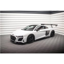 Maxton - Rajouts Des Bas De Caisse V.2 + Ailerons Audi R8 Mk2 Facelift Noir Brillant