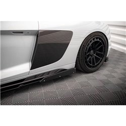 Maxton - Rajouts Des Bas De Caisse V.2 + Ailerons Audi R8 Mk2 Facelift Noir Brillant