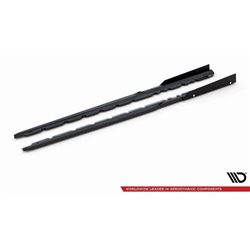 Maxton - Rajouts Des Bas De Caisse V.2 + Ailerons Audi R8 Mk2 Facelift Noir Brillant