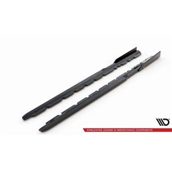 Maxton - Rajouts Des Bas De Caisse V.2 + Ailerons Audi R8 Mk2 Facelift Noir Brillant