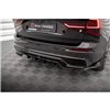 Maxton - Arriere Lame (avec une barre verticale) Volvo XC60 R-Design Mk2 Facelift Noir Brillant