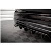 Maxton - Arriere Lame (avec une barre verticale) Volvo XC60 R-Design Mk2 Facelift Noir Brillant