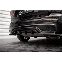 Maxton - Arriere Lame (avec une barre verticale) Volvo XC60 R-Design Mk2 Facelift Noir Brillant