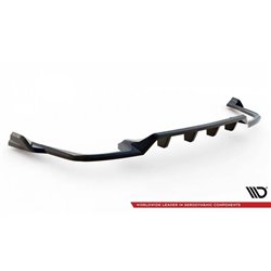 Maxton - Arriere Lame (avec une barre verticale) Volvo XC60 R-Design Mk2 Facelift Noir Brillant