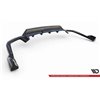 Maxton - Arriere Lame (avec une barre verticale) Volvo XC60 R-Design Mk2 Facelift Noir Brillant