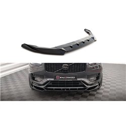 Maxton - Lame Du Pare-Chocs Avant V.1 Volvo XC90 R-Design Mk2 Facelift Noir Brillant