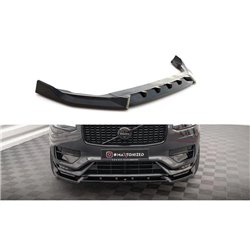 Maxton - Lame Du Pare-Chocs Avant V.2 Volvo XC90 R-Design Mk2 Facelift Noir Brillant