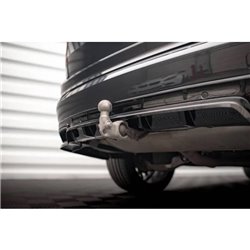 Maxton - Arriere Lame (avec une barre verticale) Volvo XC90 R-Design Mk2 Facelift Noir Brillant