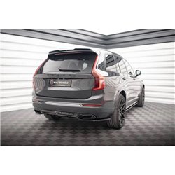Maxton - Arriere Lame (avec une barre verticale) Volvo XC90 R-Design Mk2 Facelift Noir Brillant