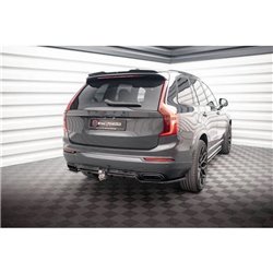 Maxton - Arriere Lame (avec une barre verticale) Volvo XC90 R-Design Mk2 Facelift Noir Brillant