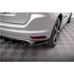 Maxton - Lames De Pare-Chocs Arrière Latérales Volvo XC60 R-Design Mk1 Facelift Noir Brillant