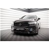 Maxton - Lame Du Pare-Chocs Avant Volvo XC60 R-Design Mk2 Facelift Noir Brillant