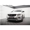 Maxton - Lame Du Pare-Chocs Avant Volvo XC60 R-Design Mk1 Facelift Noir Brillant