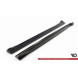 Maxton - Rajouts Des Bas De Caisse Volvo XC60 R-Design Mk2 Facelift Noir Brillant