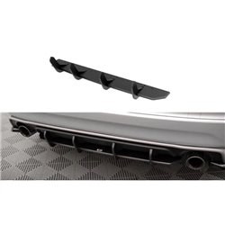 Maxton - Street Pro Central Diffuseur Arriere Volvo XC60 R-Design Mk1 Facelift Noir-Rouge