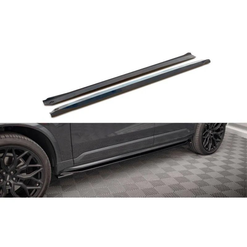 Maxton - Rajouts Des Bas De Caisse Volvo XC90 R-Design Mk2 Facelift Noir Brillant